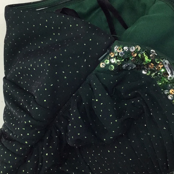 Blondie nites long  dress size 3 color green - Picture 6 of 7